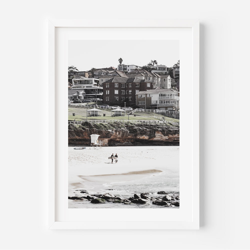 Bronte Beach Serenity: Coastal Oil Paintings of Surfers and Pools
