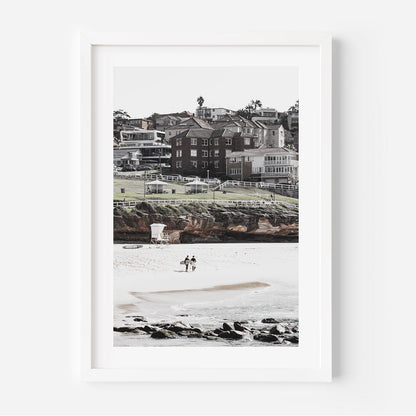 Bronte Beach Serenity: Coastal Oil Paintings of Surfers and Pools