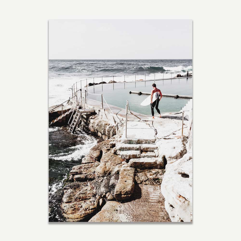 Bronte Beach and Bronte Pool Coastal Art Set for Home Decor