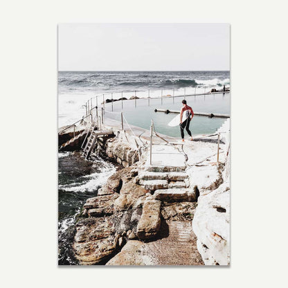 Bronte Beach and Bronte Pool Coastal Art Set for Home Decor