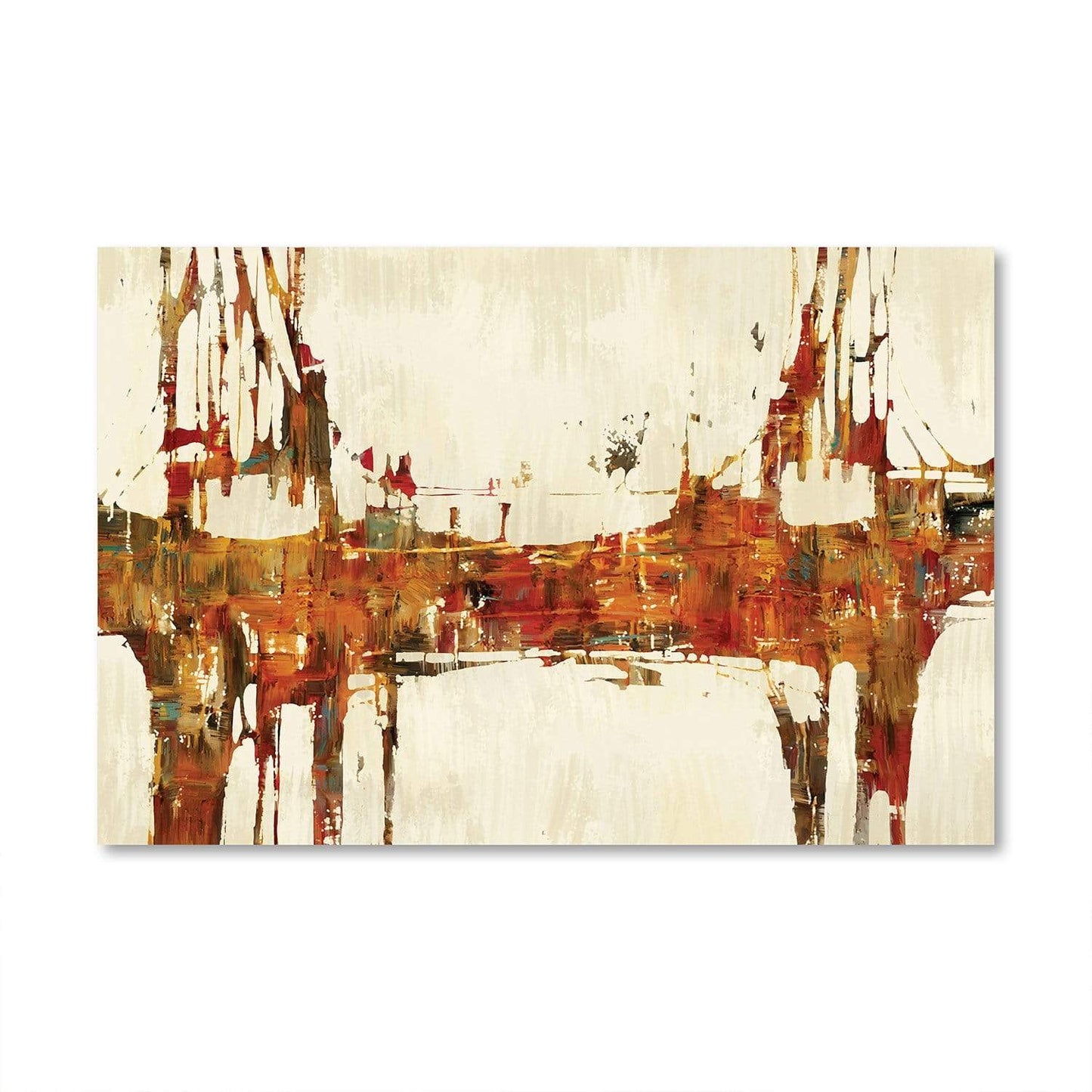 Abstract Bronze Canvas Art for Modern Home Decor