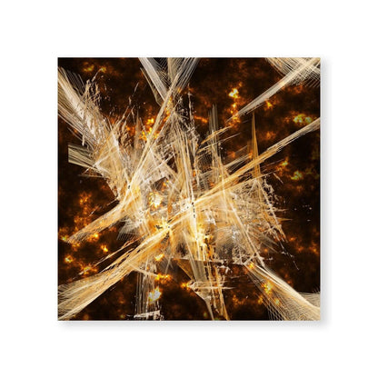 Radiant Bronze Abstract Oil Painting for Modern Home Decor