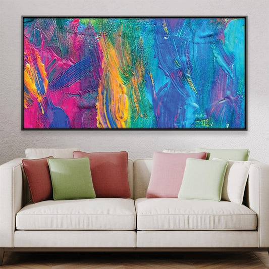 Vibrant Abstract Oil Painting for Modern Home Decor