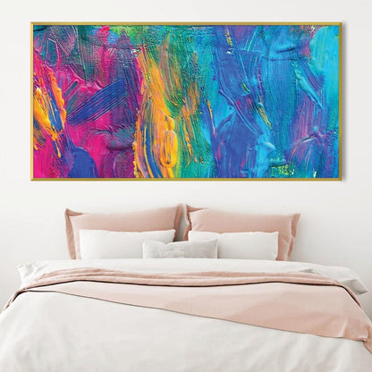 Vibrant Abstract Oil Painting for Modern Home Decor