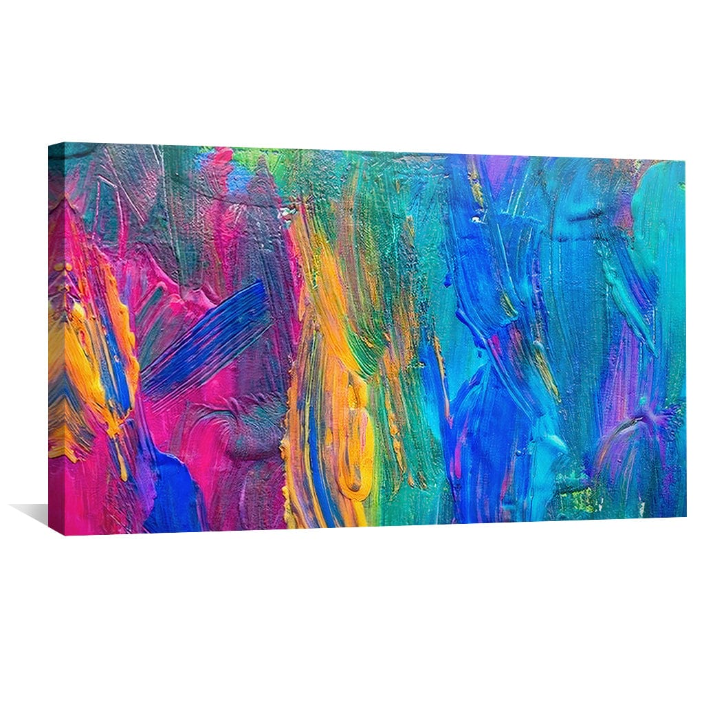 Vibrant Abstract Oil Painting for Modern Home Decor