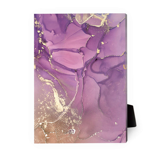 Elegant Purple Floral Abstract Oil Painting for Home or Office Decor