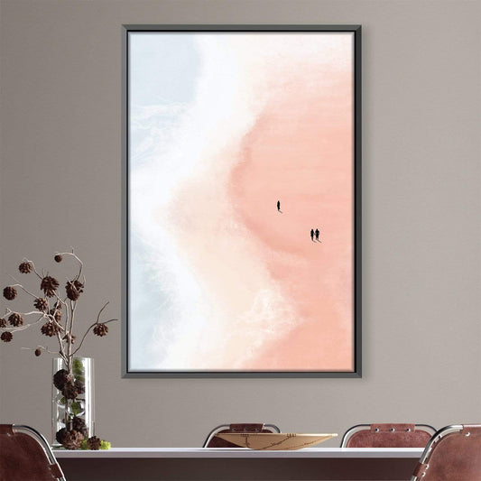 Tranquil Beach Sunset Oil Painting for Serene Home Decor