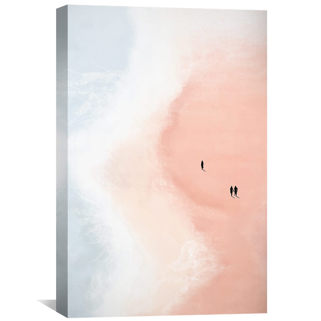Tranquil Beach Sunset Oil Painting for Serene Home Decor