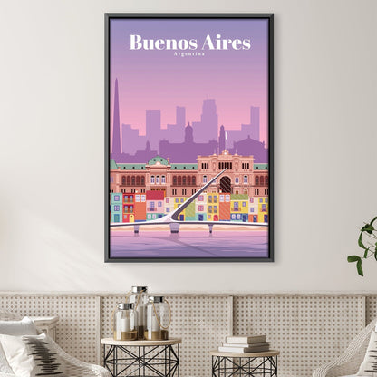 Vibrant Buenos Aires Cityscape Oil Painting - Stunning Wall Art for Modern Decor