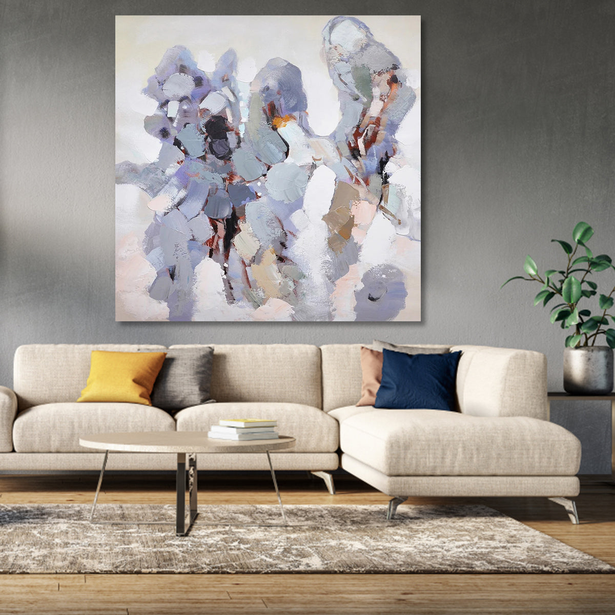 Whimsical Butterfly Dance - Elegant Oil Painting for Home Decor