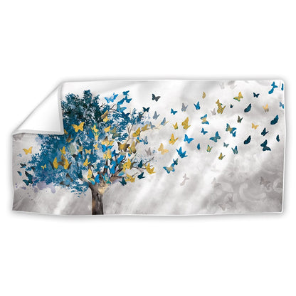 Whimsical Butterfly Tree Oil Painting for Modern Home Decor