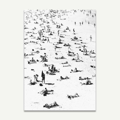 Black and White Bondi Beach Bathers Art Print Set for Coastal Home Decor