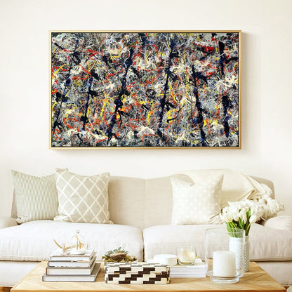 Vibrant Abstract Oil Painting for Modern Home Decor - Celestial Inspiration