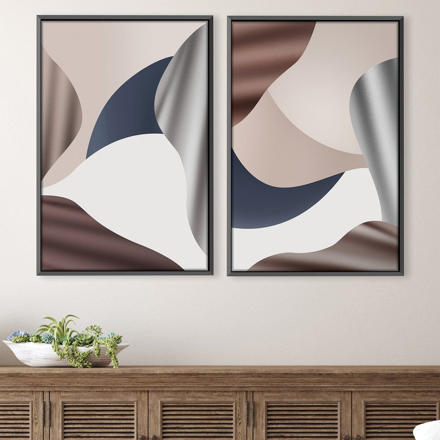 Abstract Serenity Oil Painting - Modern Wall Art for Tranquil Home Decor