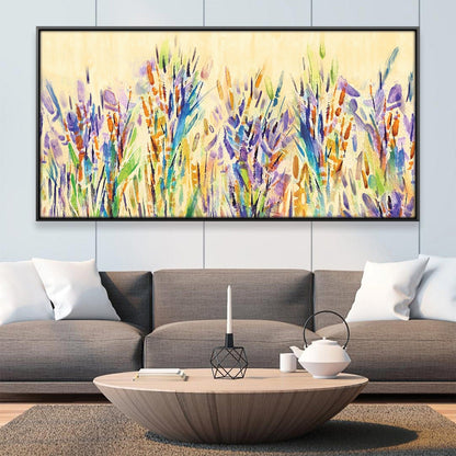 Vibrant Floral Harmony: Colorful Oil Painting for Artistic Home Decor