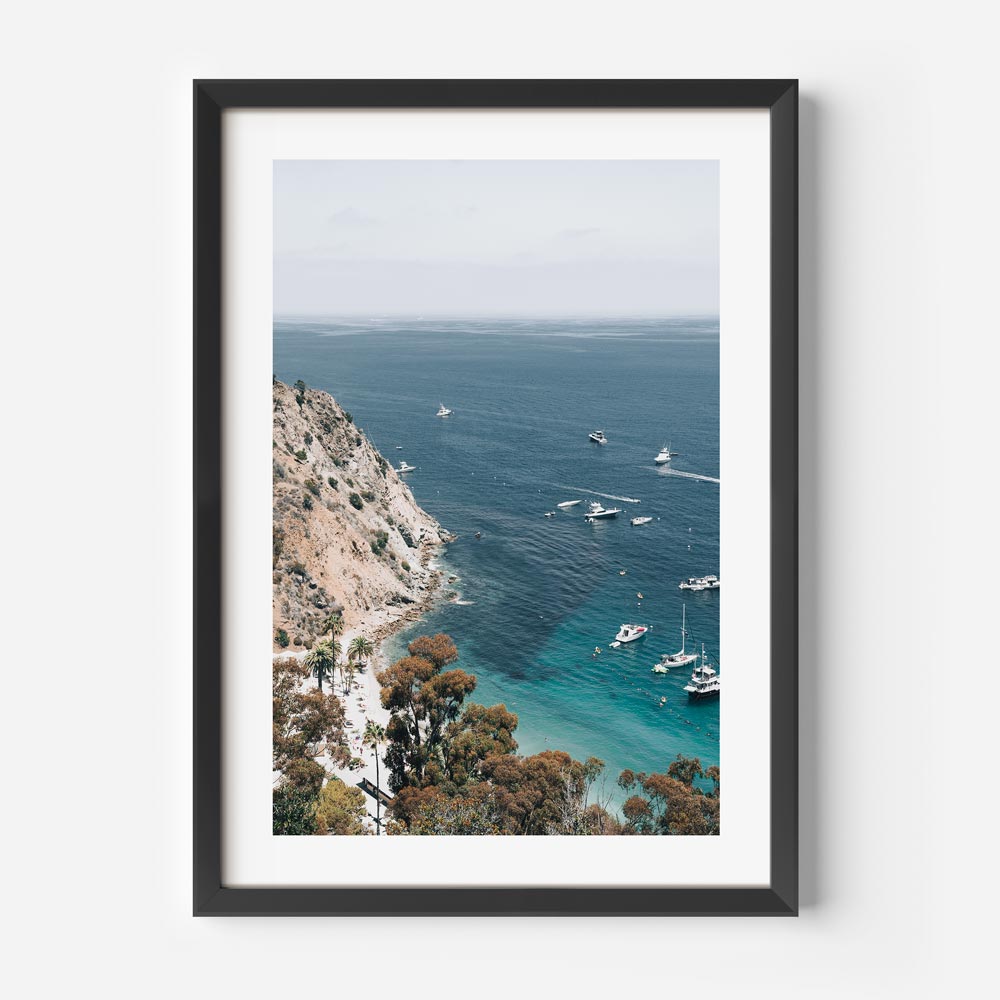 Stunning Catalina Island Seascape with Vibrant Blue Waters and Scenic Coastline