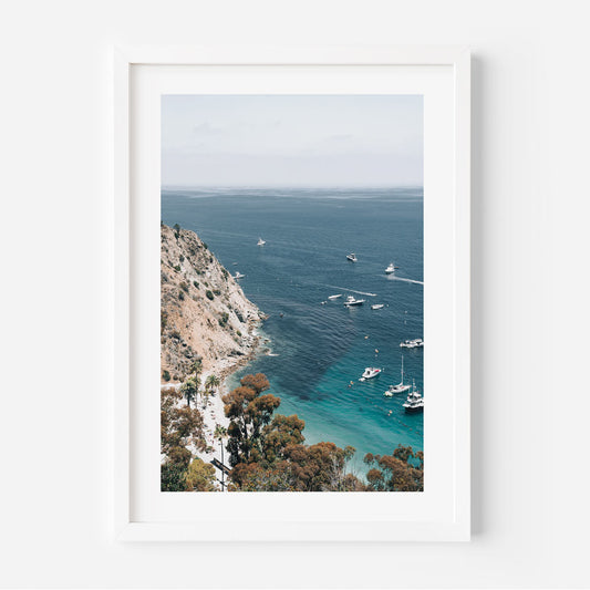 Stunning Catalina Island Seascape with Vibrant Blue Waters and Scenic Coastline