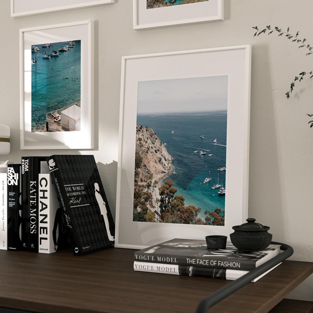 Stunning Catalina Island Seascape with Vibrant Blue Waters and Scenic Coastline