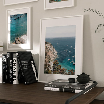 Stunning Catalina Island Seascape with Vibrant Blue Waters and Scenic Coastline