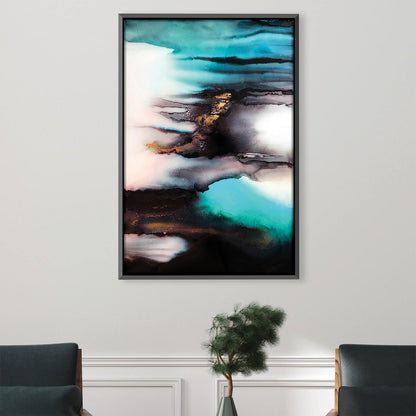 Abstract Oceanic Waves - Vibrant Oil Painting for Modern Home Decor