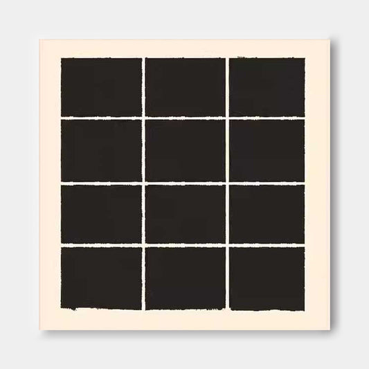 Contemporary Minimalist Black and White Canvas Art for Modern Interiors