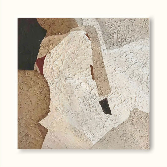 Elegant Minimalist Abstract Oil Painting for Modern Home Decor