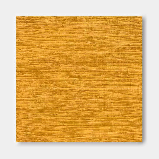 Vibrant Textured Yellow Oil Painting for Modern Minimalist Decor