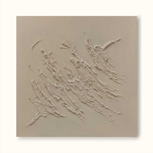 Elegant Minimalist Abstract Oil Painting for Modern Interior Decor