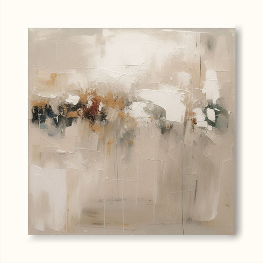 Serene Minimalist Abstract Oil Painting for Contemporary Home Decor