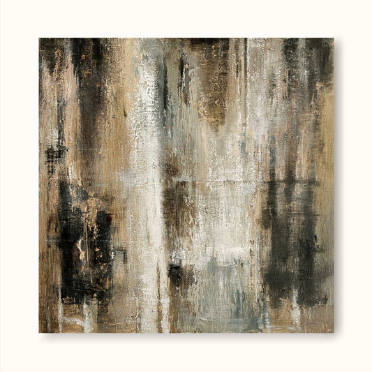 Elegant Minimalist Abstract Oil Painting for Modern Home Decor