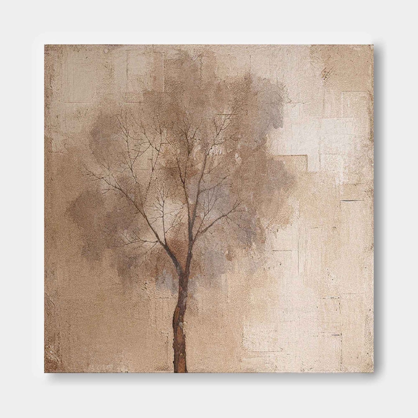 Serene Abstract Tree Painting for Modern Home Décor and Art Collectors