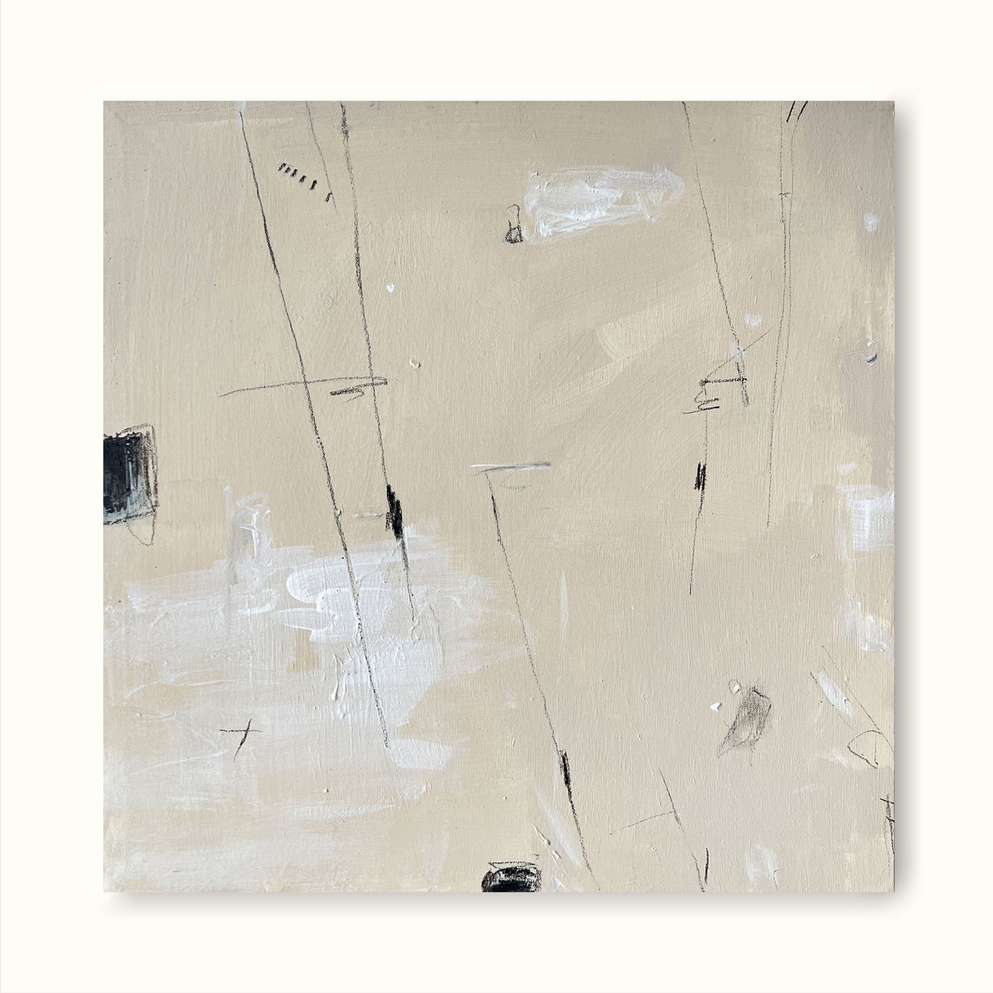 Elegant Minimalist Abstract Oil Painting for Modern Decor
