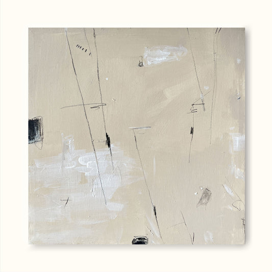Elegant Minimalist Abstract Oil Painting for Modern Decor