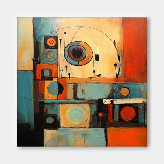 Vibrant Abstract Oil Painting for Modern Home Decor and Artistic Expression