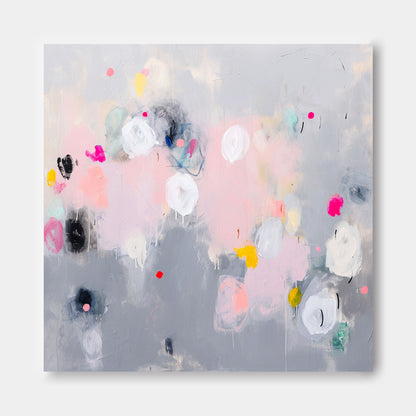 Colorful Abstract Oil Painting for Modern Home Decor