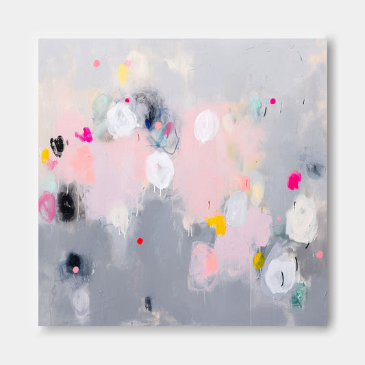 Colorful Abstract Oil Painting for Modern Home Decor
