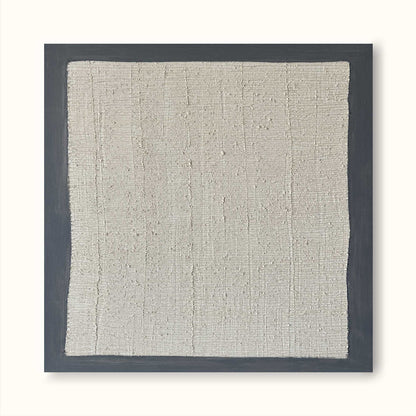 Elegant Minimalist White Texture Oil Painting for Modern Home Decor