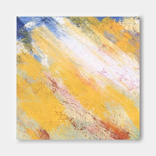 Vibrant Abstract Oil Painting for Modern Home Decor and Art Lovers