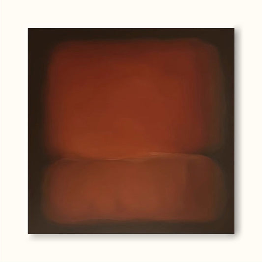 Warm Minimalist Abstract Oil Painting for Modern Home Decor