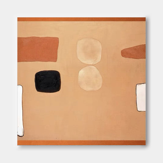 Contemporary Minimalist Oil Painting for Modern Home Decor