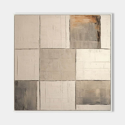 Minimalist Wabi-Sabi Abstract Oil Painting for Modern Home Decor