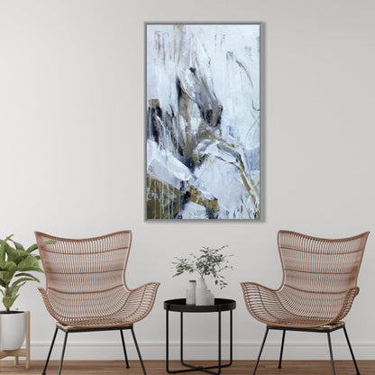 Abstract Celestial Landscape Oil Painting for Modern Home Décor