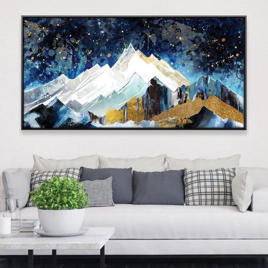 Majestic Mountain Landscape Canvas Art for Contemporary Home Decor