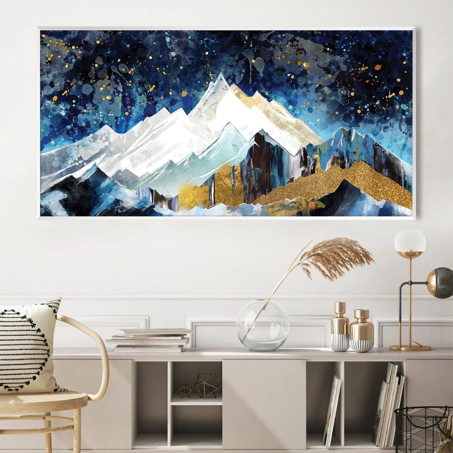 Majestic Mountain Landscape Canvas Art for Contemporary Home Decor