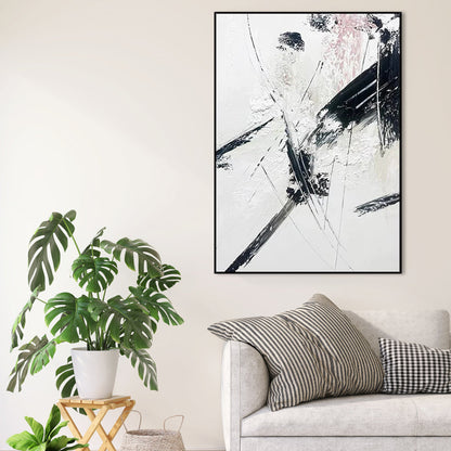 Modern Abstract Oil Painting for Elegant Home Decor and Art Enthusiasts