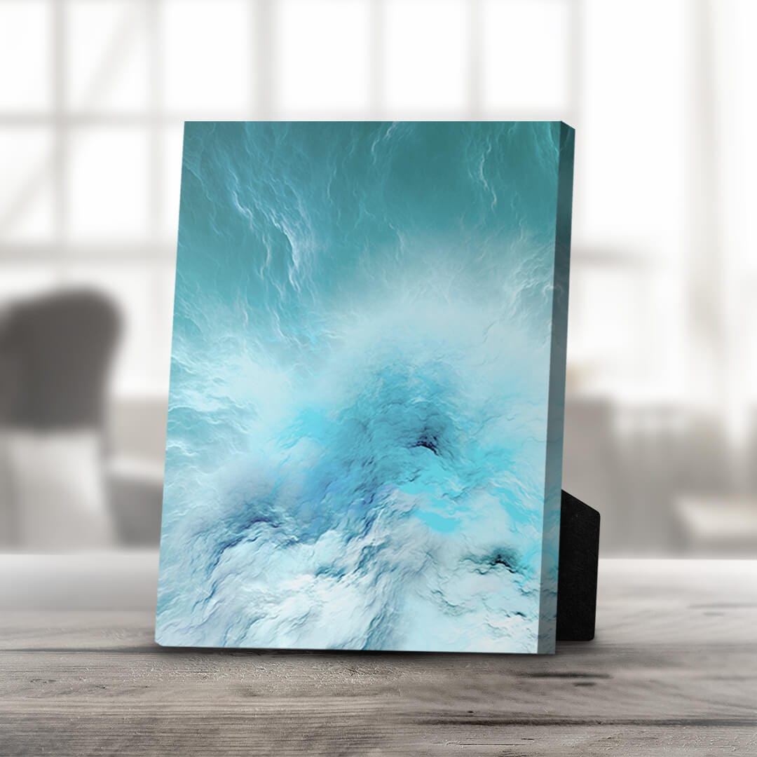 Serene Ocean Wave Oil Painting on Canvas for Tranquil Home Decor