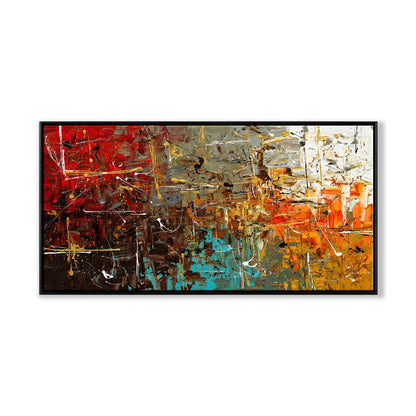 Vibrant Abstract Oil Painting for Modern Home Decor and Art Enthusiasts