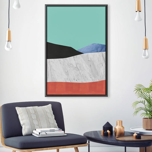 Abstract Landscape Oil Painting - Modern Wall Art for Home Decor