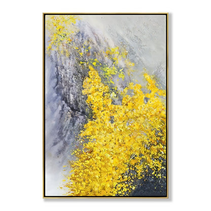 Vibrant Colorado Wildflower Oil Painting – Nature's Beauty in Yellow Hues