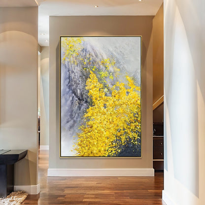 Vibrant Colorado Wildflower Oil Painting – Nature's Beauty in Yellow Hues